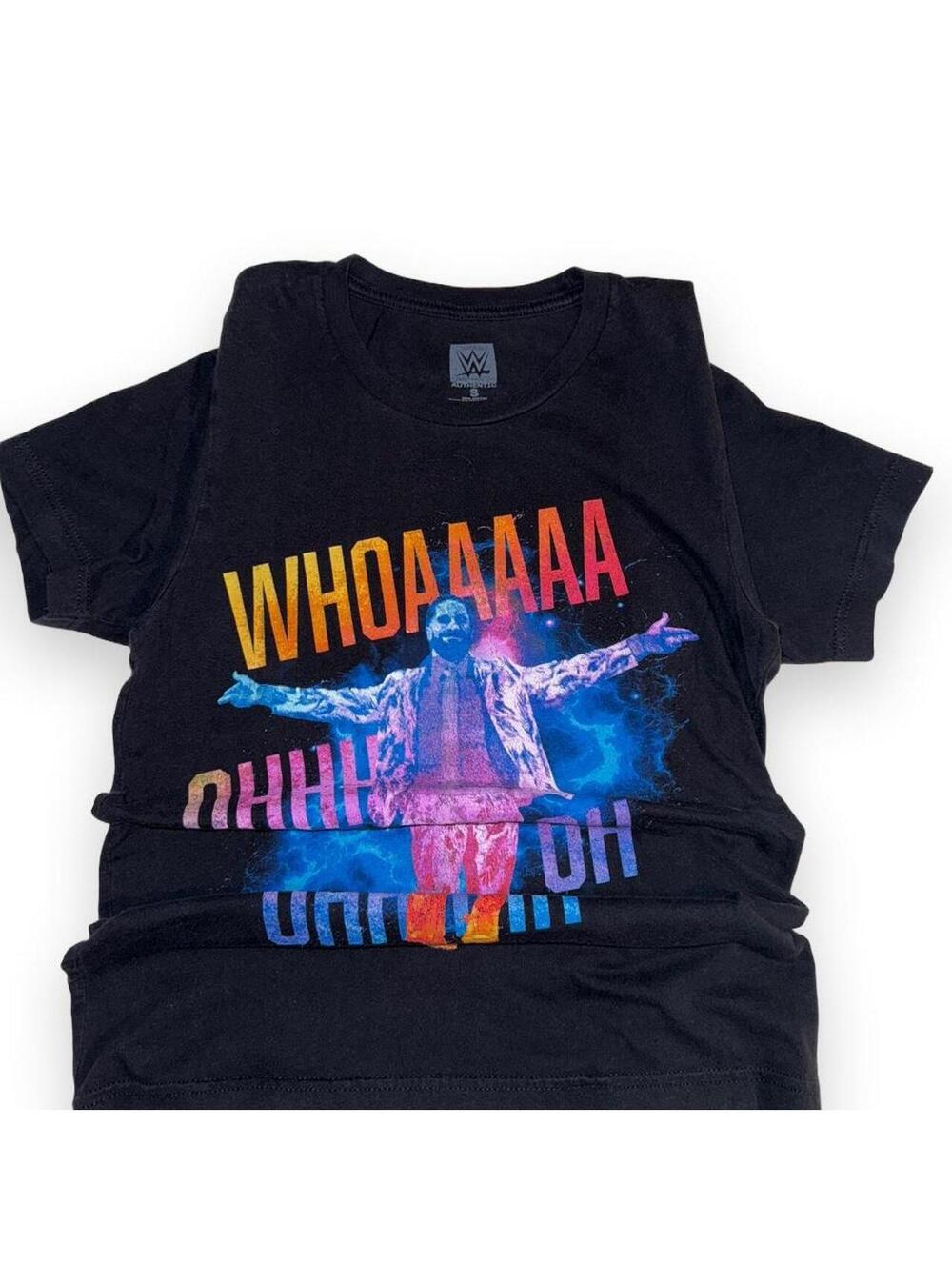Men’s size SMALL WWE tee. It is in great shape and very nice quality.
